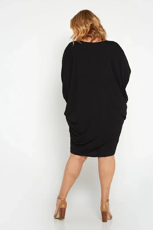 5801s-short-cocoon-dress-black