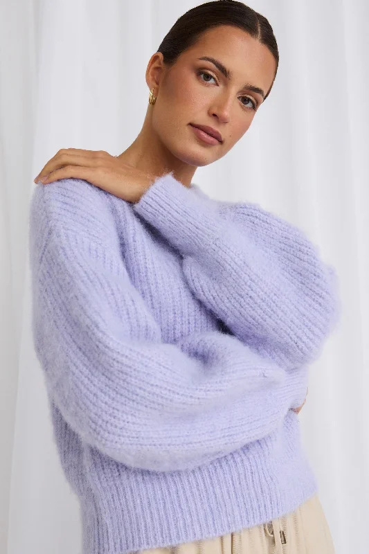 aceslilacfluffyknitjumper