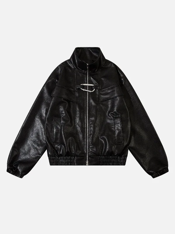 aelfric-eden-metal-buckle-faux-leather-jacket