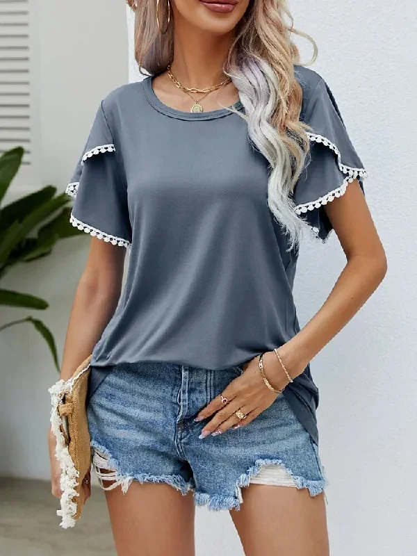 anbenser-summer-women-t-shirts-round-neck-tassel-tulip-sleeve-t-shirt-ladies-office-casual-short-sleeve-tops-female-tee-shirt