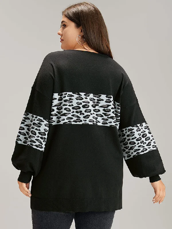 anti-pilling-leopard-patchwork-crisscross-neck-pullover