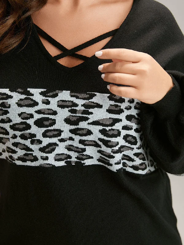 anti-pilling-leopard-patchwork-crisscross-neck-pullover