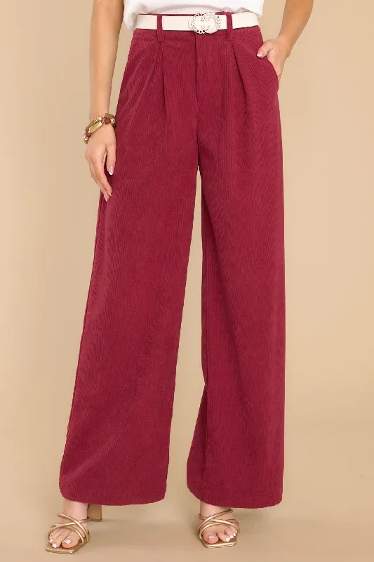 Beyond Bold Cranberry Pants