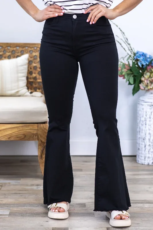 black-flare-pants-with-raw-hem