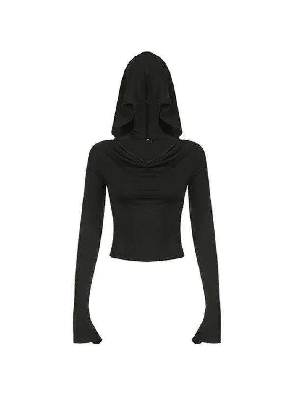 black-stacked-neck-hooded-slim-long-sleeve-tee