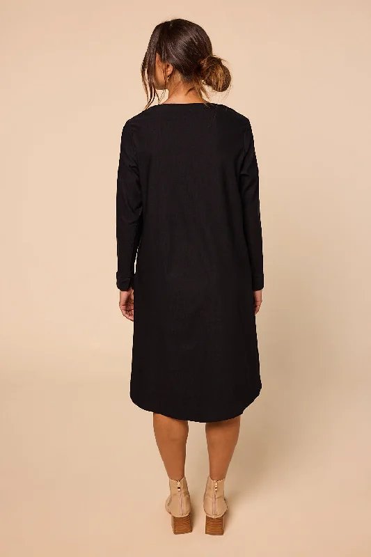 boatneck-ponte-long-sleeve-dress-in-black