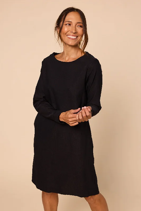 boatneck-ponte-long-sleeve-dress-in-black