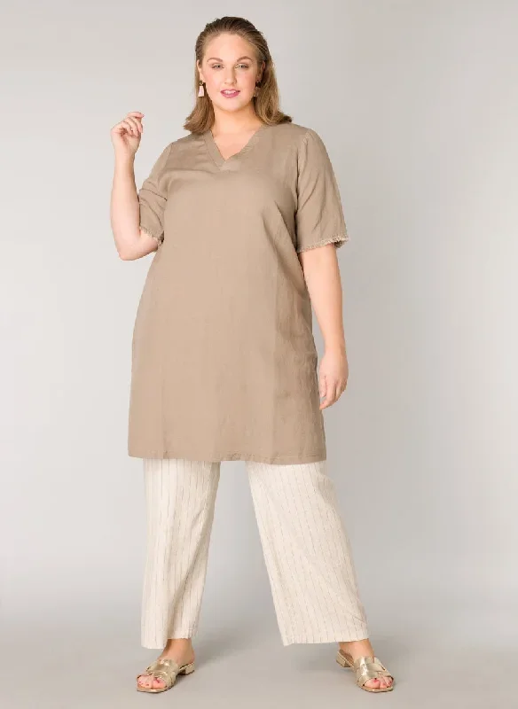 brown linen tunic 