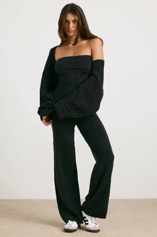 chunky-knit-shrug-black