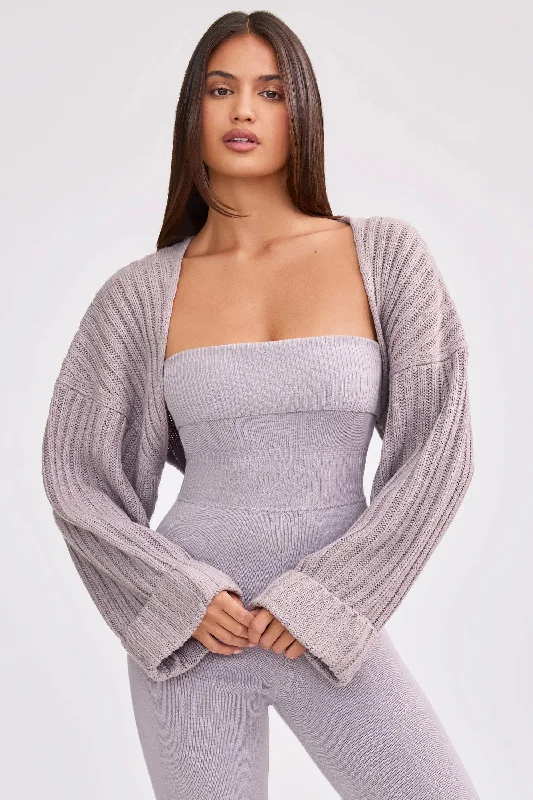 chunky-knit-shrug-dusty-lavender