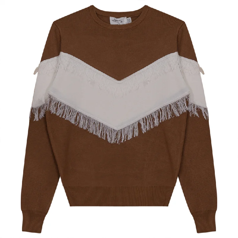 contrast-fringed-sweater