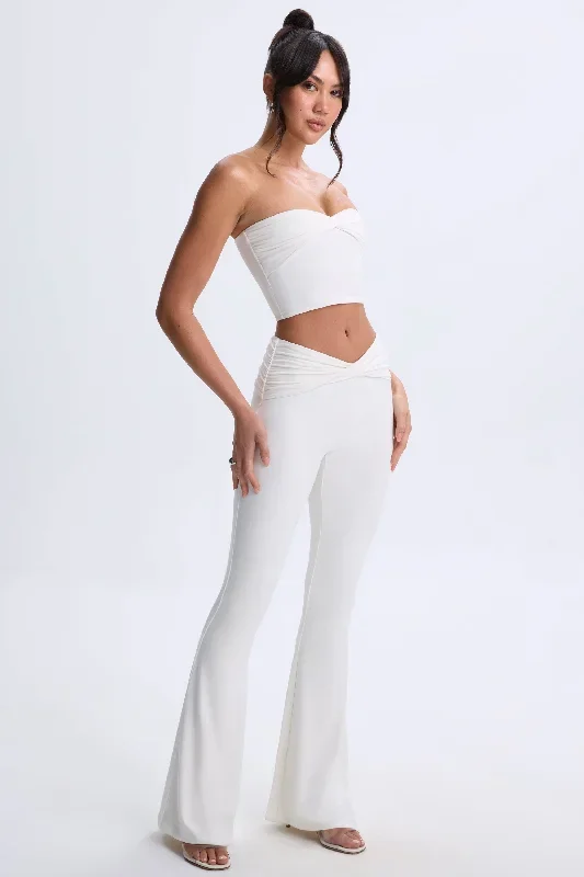 cyra-twist-flare-trouser-white