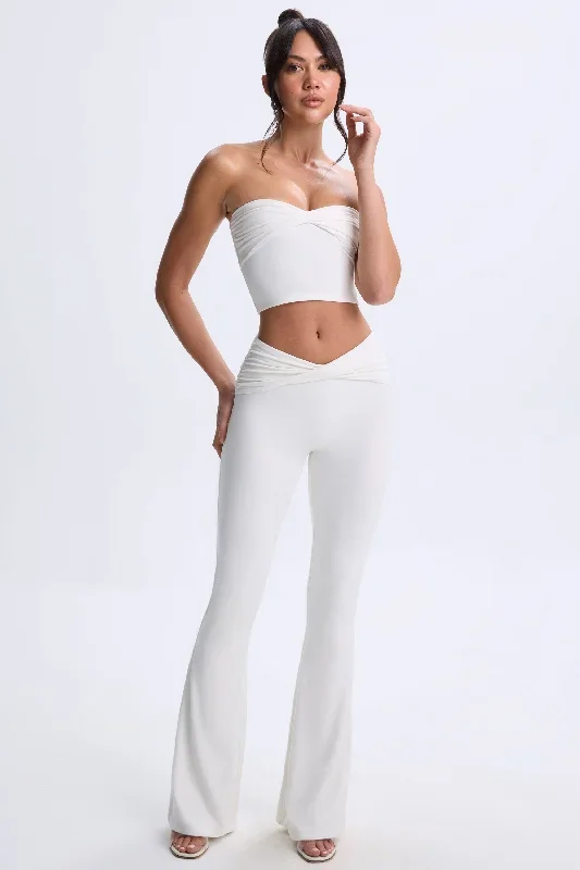 cyra-twist-flare-trouser-white