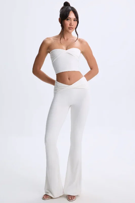 cyra-twist-flare-trouser-white