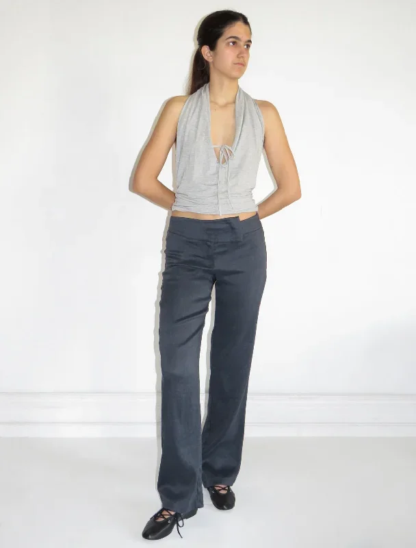 dip-asymmetric-wide-waistband-elastic-pants