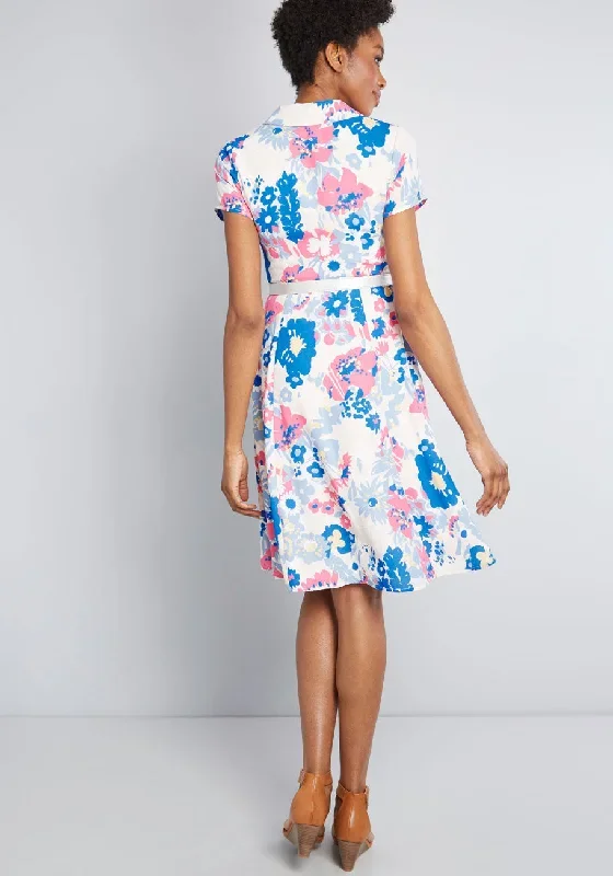 Blue/Pink Floral