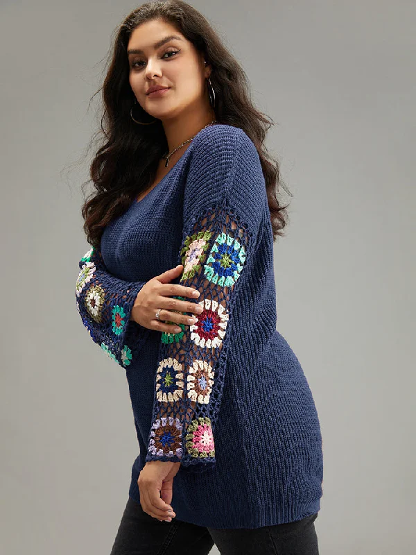 floral-embroidered-hollow-out-pullover