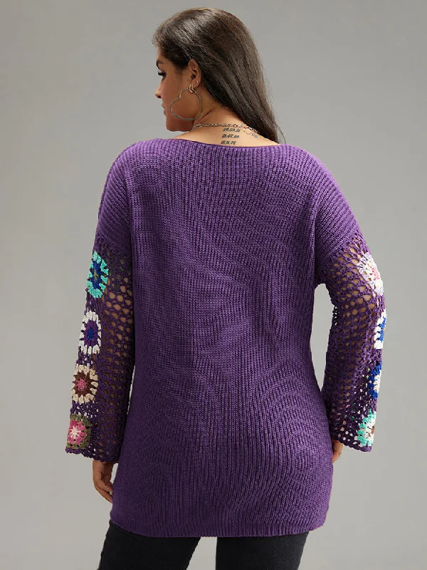 floral-embroidered-hollow-out-pullover