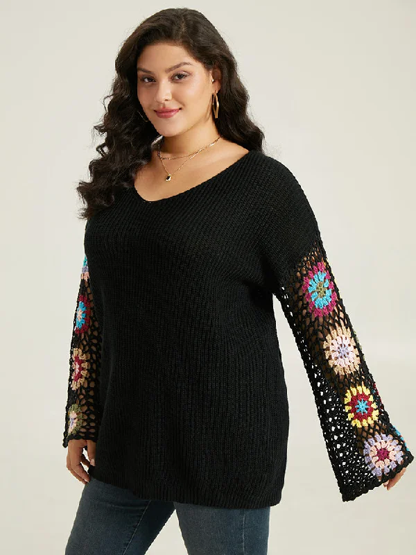 floral-embroidered-hollow-out-pullover