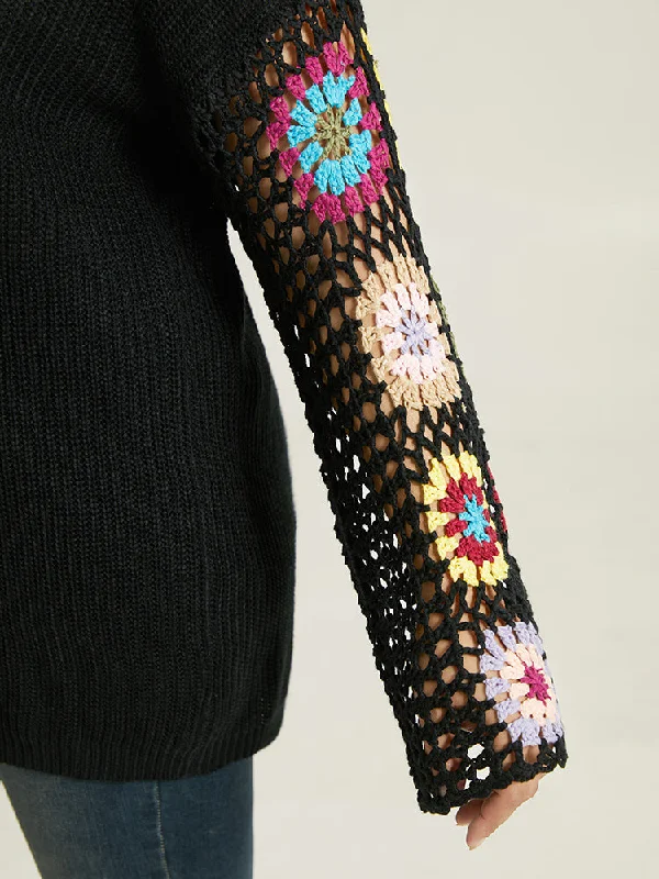 floral-embroidered-hollow-out-pullover