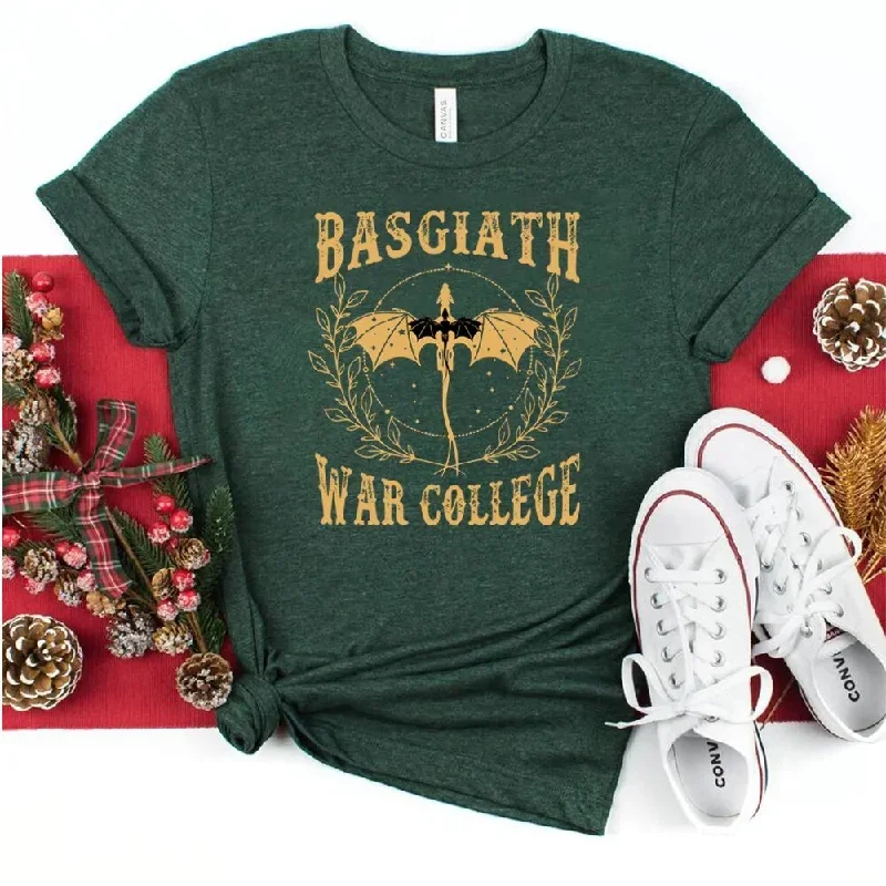 fourth-wing-basgiath-war-college-t-shirt-retro-dragon-rebecca-yoros-shirt-cool-dragon-shirts-violet-sorrengail-tee-bookish-tops