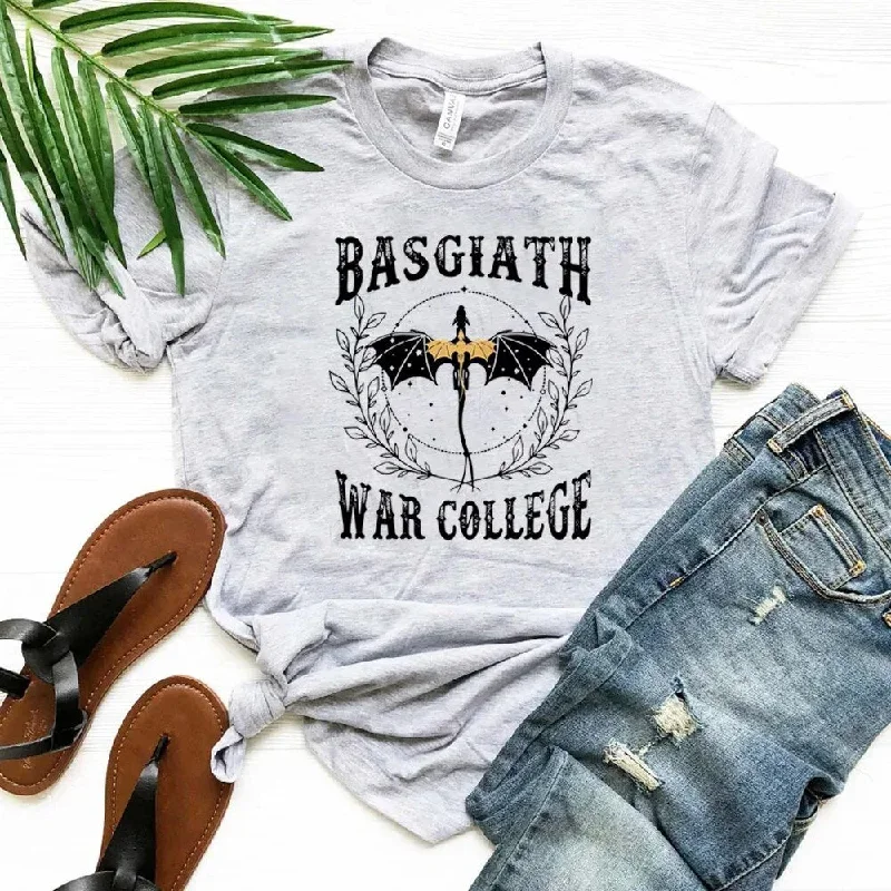 fourth-wing-basgiath-war-college-t-shirt-retro-dragon-rebecca-yoros-shirt-cool-dragon-shirts-violet-sorrengail-tee-bookish-tops