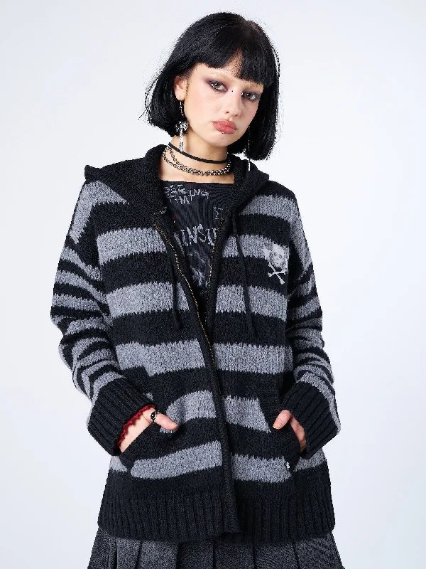 hazardous-zip-up-hood-knit-cardigan