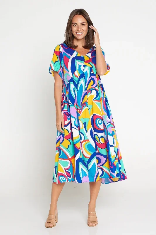 Hollis Dress - Psychedelic Floral