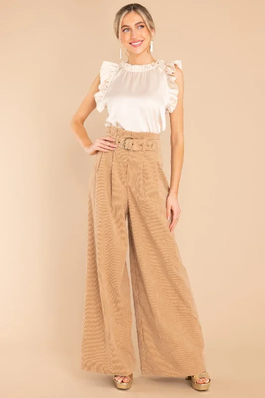 Keeping It Classy Tan Corduroy Pants