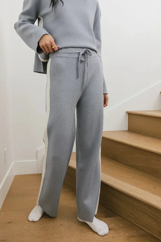 Kiara Knit Pants in Blue - FINAL SALE