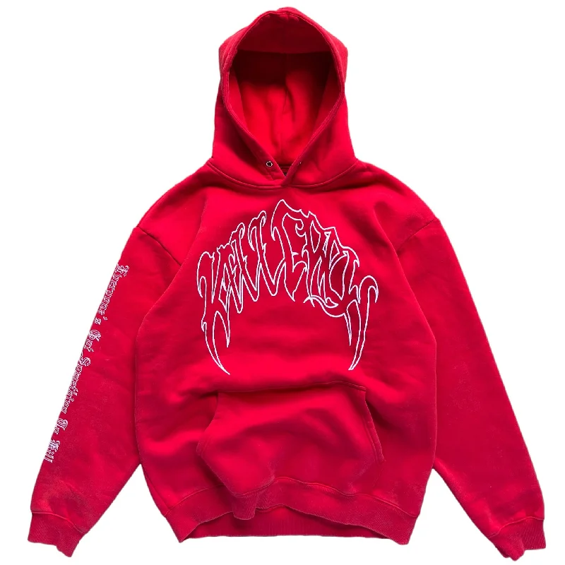 KILL CREW OVERSIZED LUX HOODIE - RED