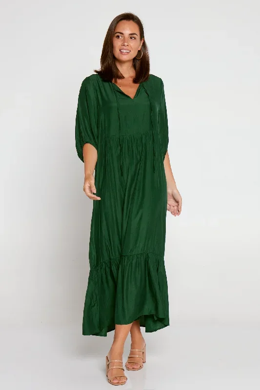 kinsley-cotton-blend-dress-forest-green