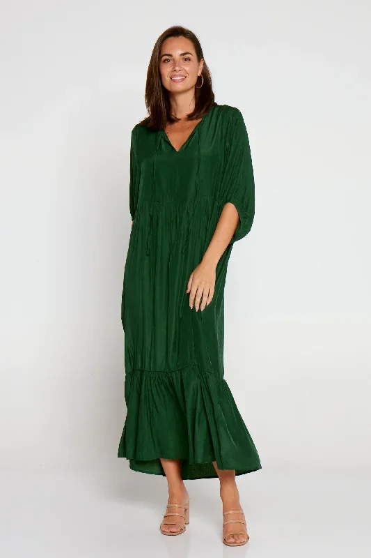 kinsley-cotton-blend-dress-forest-green