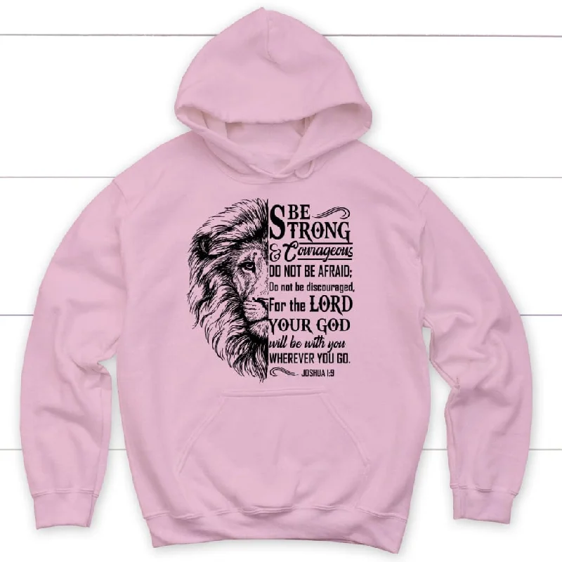 lion-face-be-strong-and-courageous-joshua-1-9-christian-hoodie