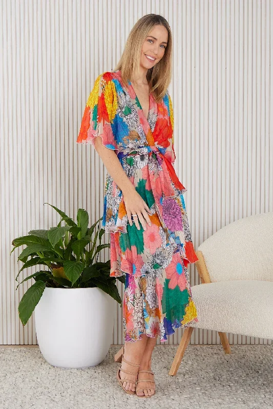 loira-silk-dress-rainbow-bouquet