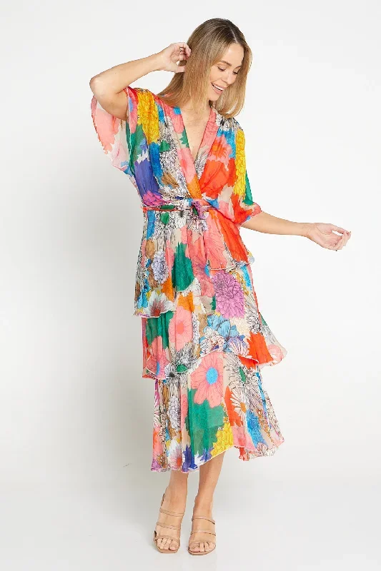 loira-silk-dress-rainbow-bouquet