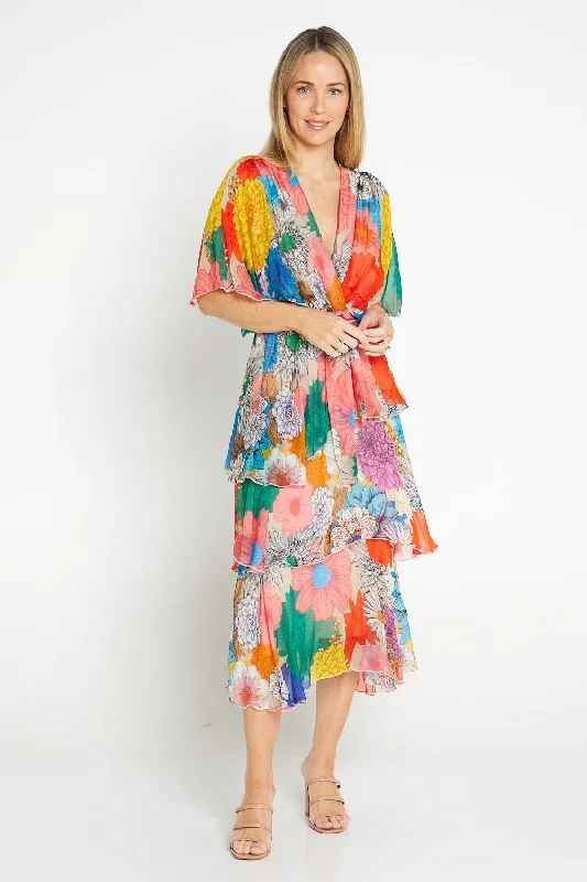 loira-silk-dress-rainbow-bouquet