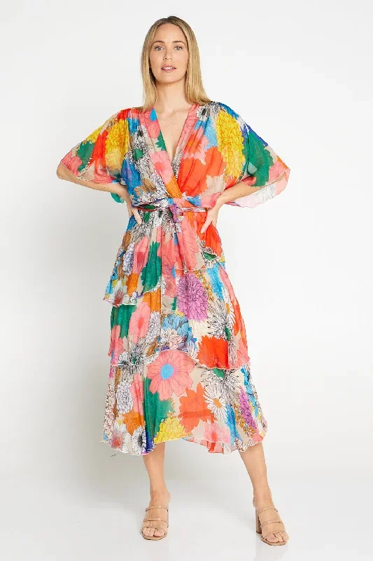 loira-silk-dress-rainbow-bouquet