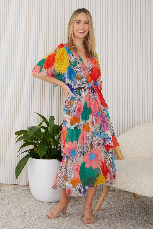 loira-silk-dress-rainbow-bouquet