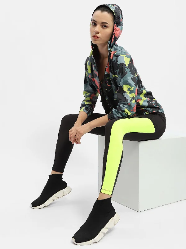 Madame Abstract Print Multicolour Windcheater Jacket