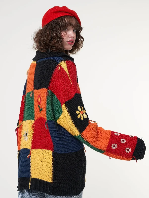 minga-x-strangervinyl-rainbow-patchwork-cardigan