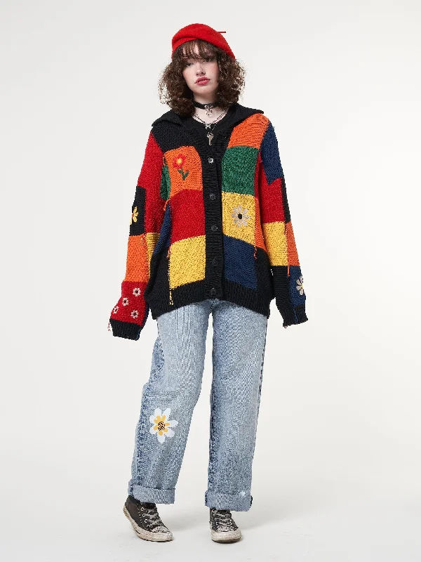 minga-x-strangervinyl-rainbow-patchwork-cardigan