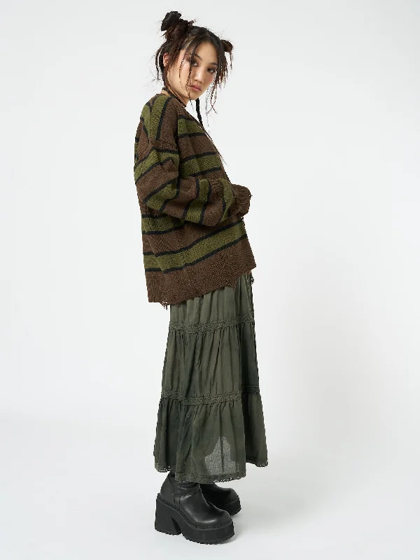 neesa-brown-green-stripe-knit-cardigan