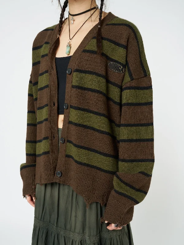 neesa-brown-green-stripe-knit-cardigan