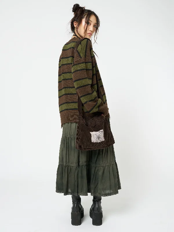 neesa-brown-green-stripe-knit-cardigan