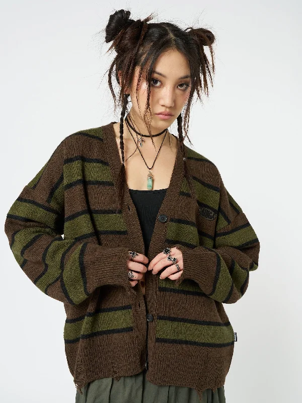 neesa-brown-green-stripe-knit-cardigan