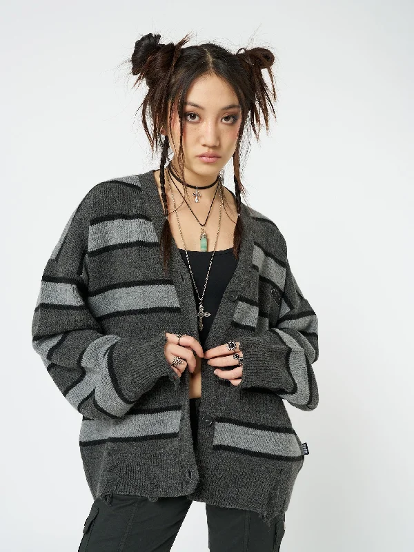 neesa-grey-black-stripe-knit-cardigan