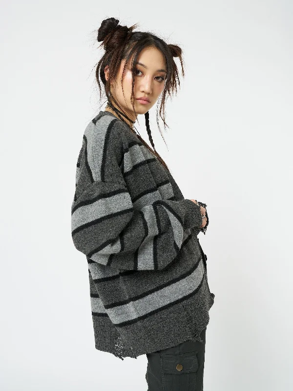 neesa-grey-black-stripe-knit-cardigan