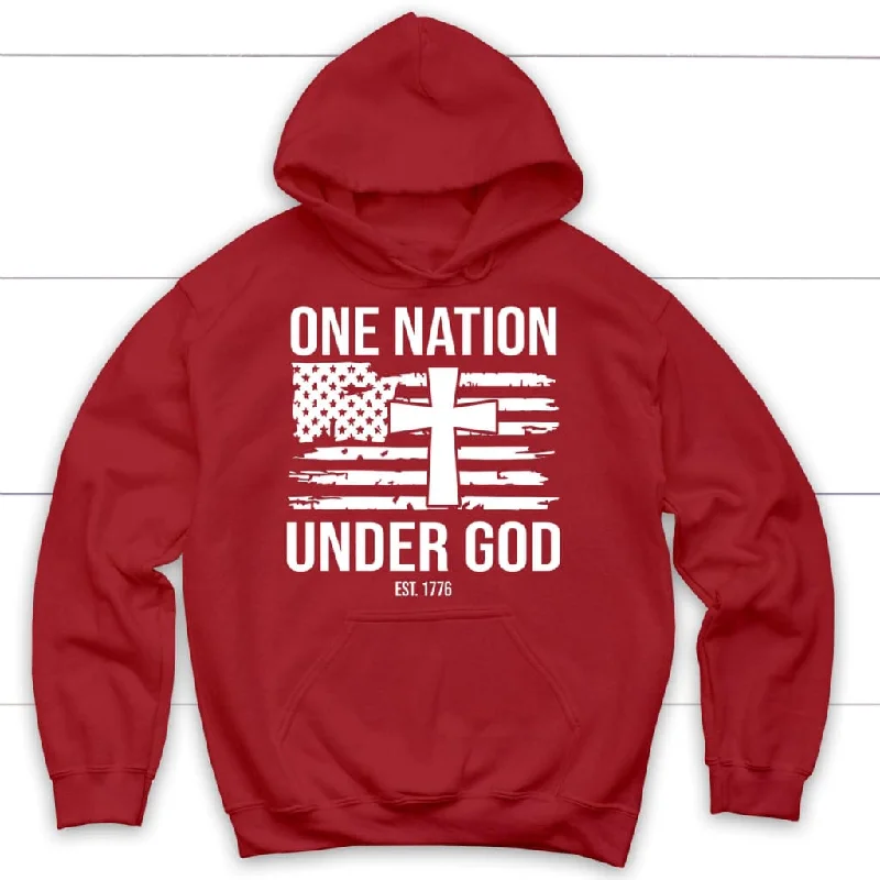 One nation under God Est 1776 hoodie