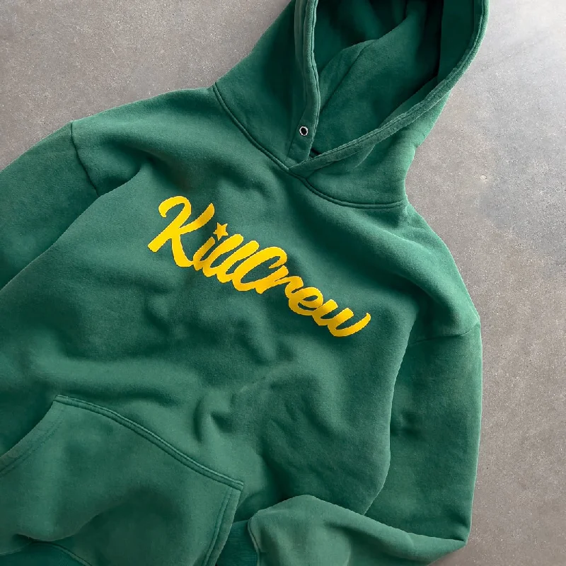 oversized-lux-script-hoodie-green-gold